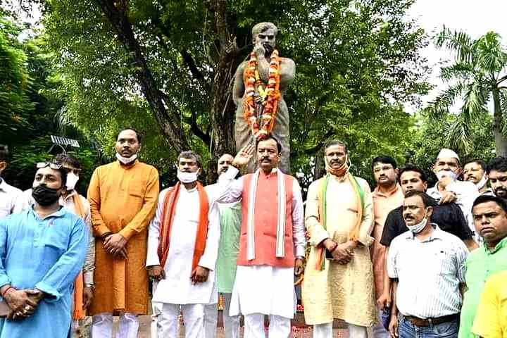 State Deputy Chief Minister Keshav Prasad Maurya paid tribute to the immortal martyr Chandrashekhar Azad