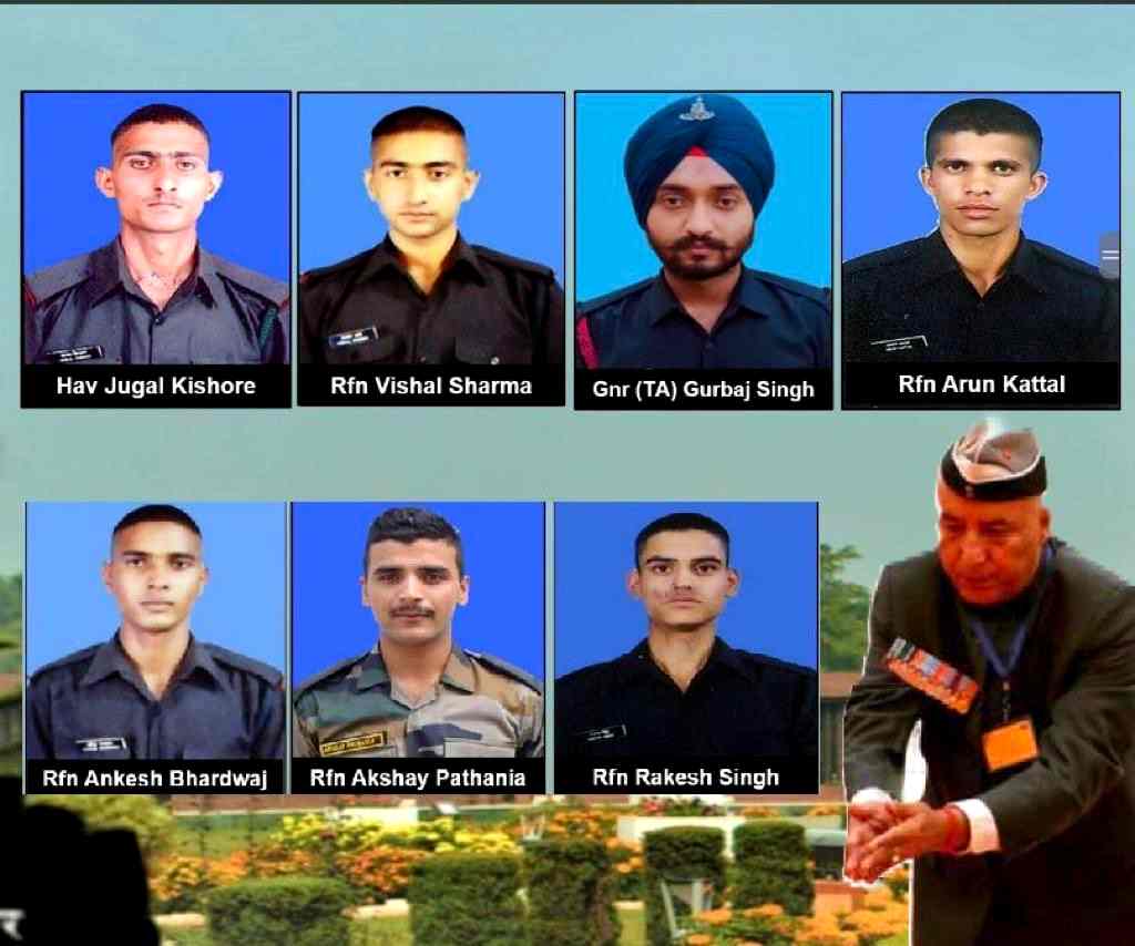 martyrdom of our soldiers in natural calamities
