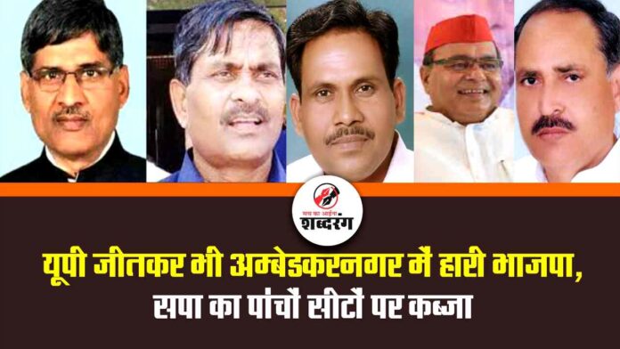 Ambedkar Nagar SP captured all five seats