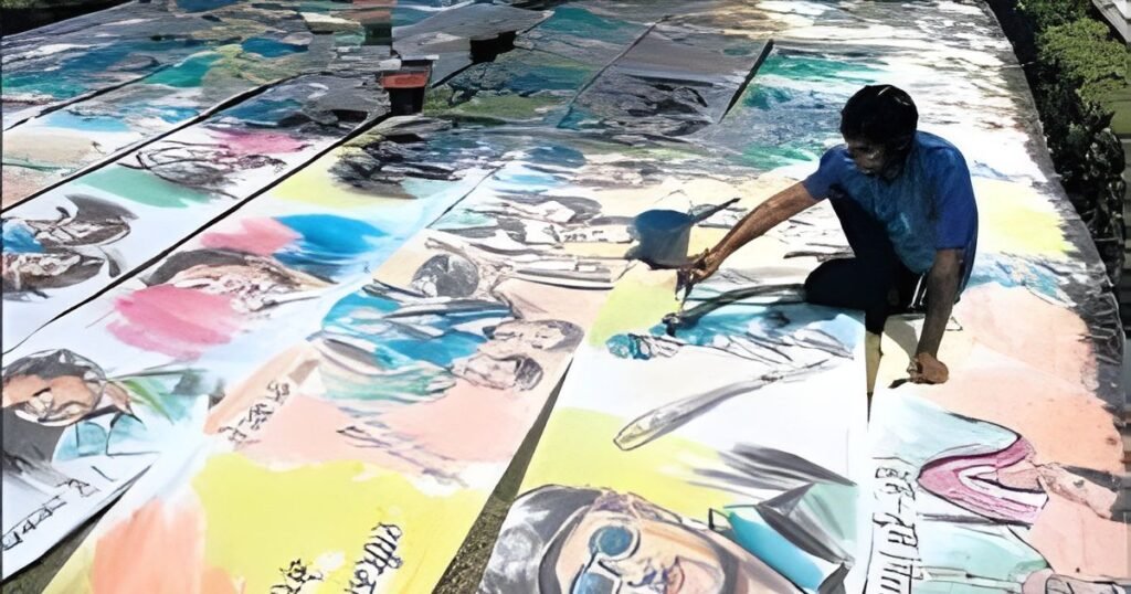 Rajkapur Chitera sachin paintings